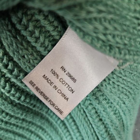 Pendleton Women's Cotton Lg Green Vest pullover - Picture 3 of 7